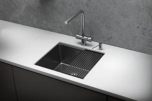 Кухонная мойка GRANULA KS-5045U, Сталь сатин