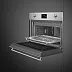 Компактный духовой шкаф с свч Smeg SO4302M1X