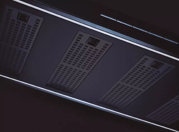 Островная Т-образная вытяжка Pando I-861/90X60 IX 1250 ECO SEC