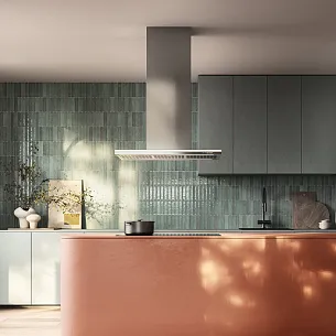 Островная Т-образная вытяжка Falmec LUMEN ISOLA NRS 90