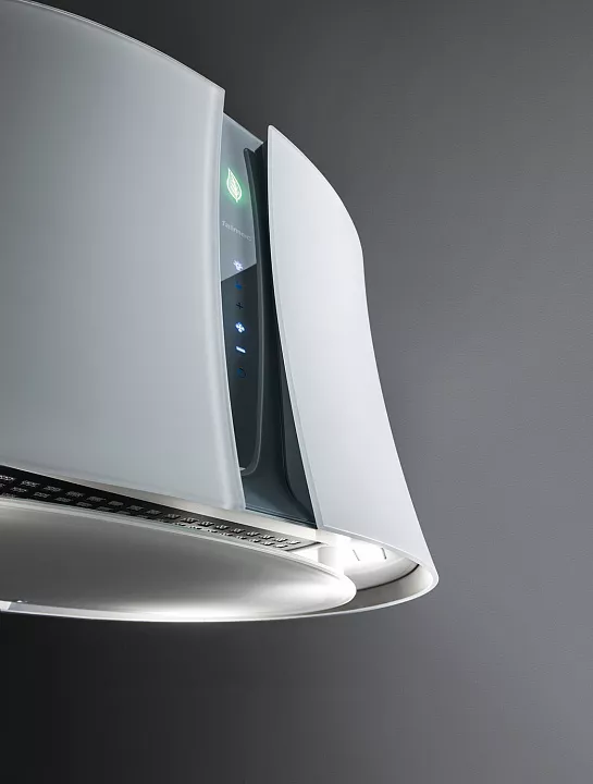 Островная вытяжка Falmec ZEPHIRO E.ION IS. GLASS WHITE 67