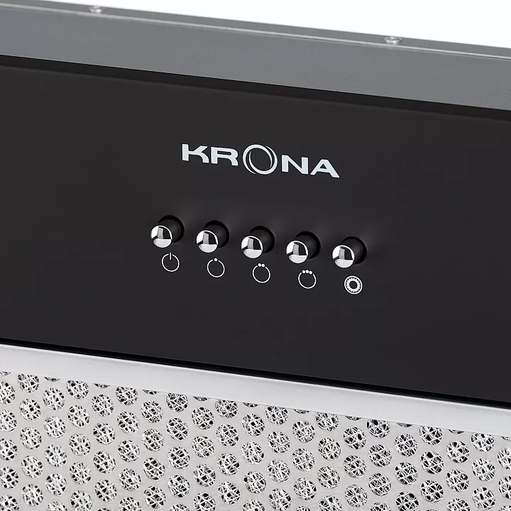 Полновстраиваемая вытяжка Krona SELINA 600 BLACK PB