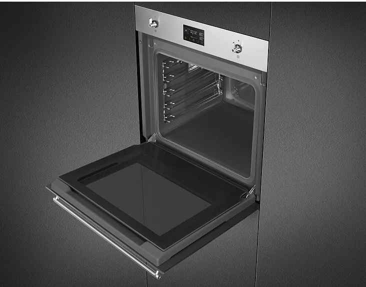 Электрический духовой шкаф с паром Smeg SO6302S3PX