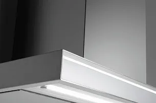 Островная Т-образная вытяжка Falmec LUMINA NRS ISOLA GLASS STEEL 90