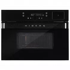 Компактный духовой шкаф с свч и паром HIBERG MS-VM 5115 B SMART