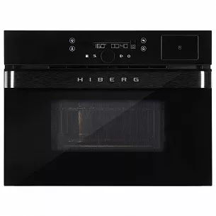 Компактный духовой шкаф с свч и паром HIBERG MS-VM 5115 B SMART