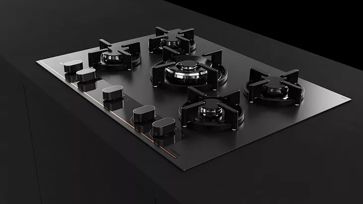 Газовая варочная панель Teka GBC 75-G1 GBN Infinity Matt Black