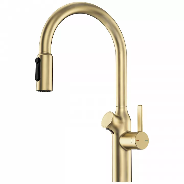 Смеситель для кухни OULIN OL - 8018 Matt Gold