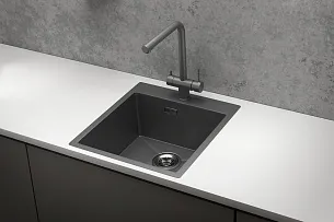 Кухонная мойка GRANULA 4600, Графит матовый