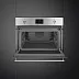 Компактный духовой шкаф с свч Smeg SO4302M1X