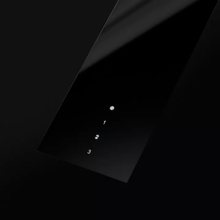 Наклонная вытяжка MAUNFELD Aurora 90 Black Matted