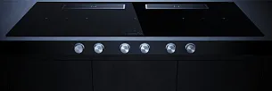 Индукционная варочная панель с вытяжкой Kuppersbusch KMI 12850.0 SR-E Stainless Steel