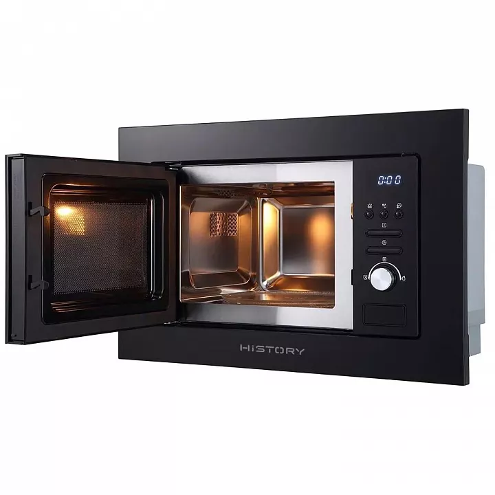 Встраиваемая микроволновая печь HiSTORY MIH 28BG MBK