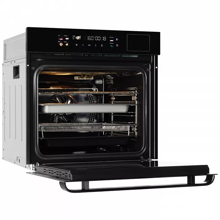 Электрический духовой шкаф с паром HIBERG S-VMF 6515 B SMART