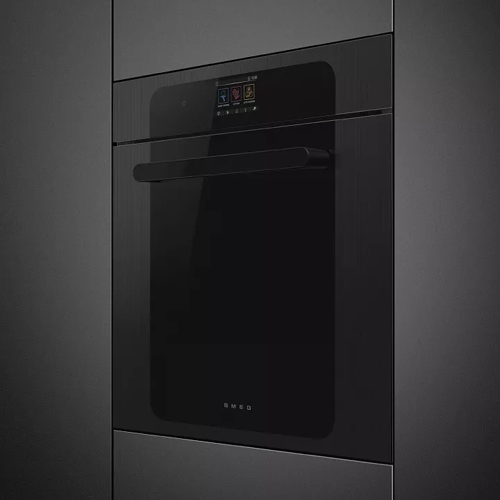 Электрический духовой шкаф с паром Smeg SOP6204S2PB