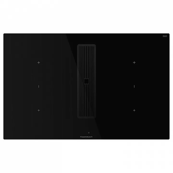 Индукционная варочная панель с вытяжкой Kuppersbusch KMI 8350.0 SR Black Chrome