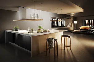 Островная Т-образная вытяжка Elica BIO ISLAND WH/A/120X53 ROVERE