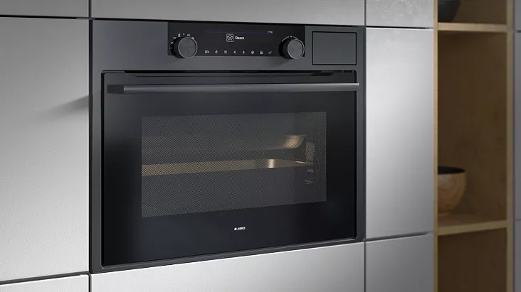 Компактный духовой шкаф с СВЧ и паром Asko OCSM8487B
