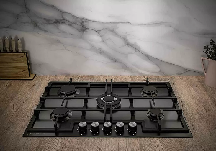 Газовая варочная панель MILLEN MGHD 7501 BL