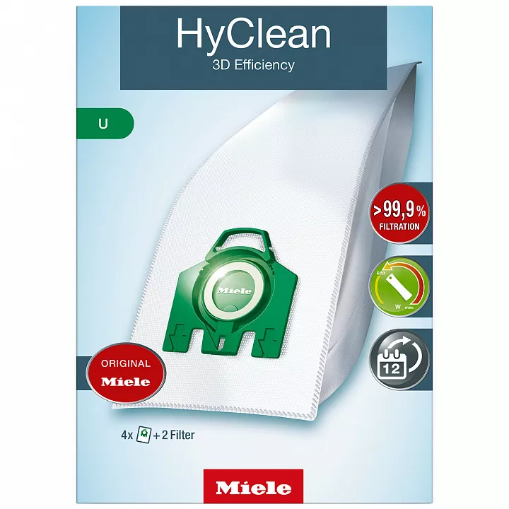 Комплект мешков-пылесборников Miele U HyClean 3D