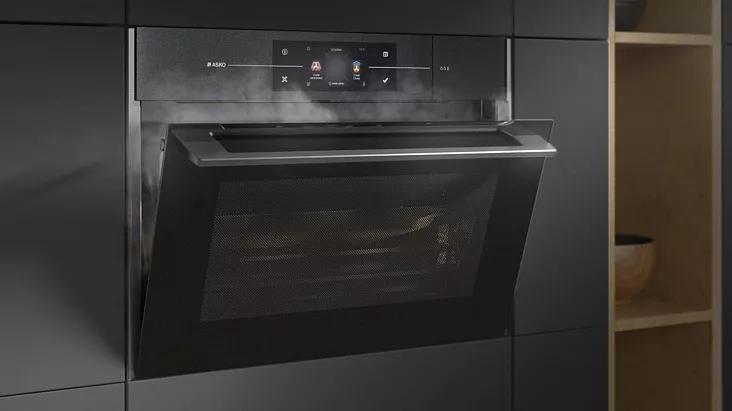 Компактный духовой шкаф с свч и паром Asko OCSM8478G
