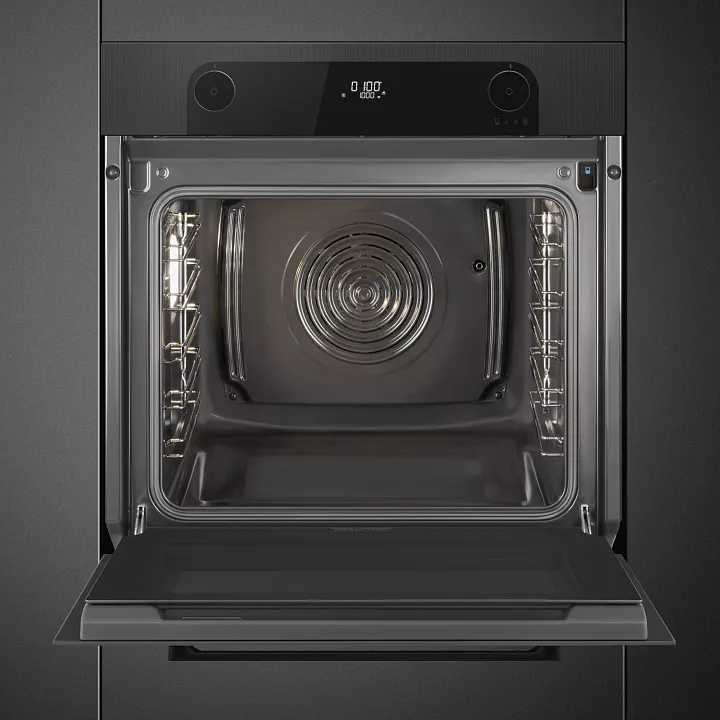 Электрический духовой шкаф с паром Smeg SO6201S2B