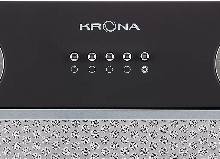 Полновстраиваемая вытяжка Krona SELINA 600 BLACK PB