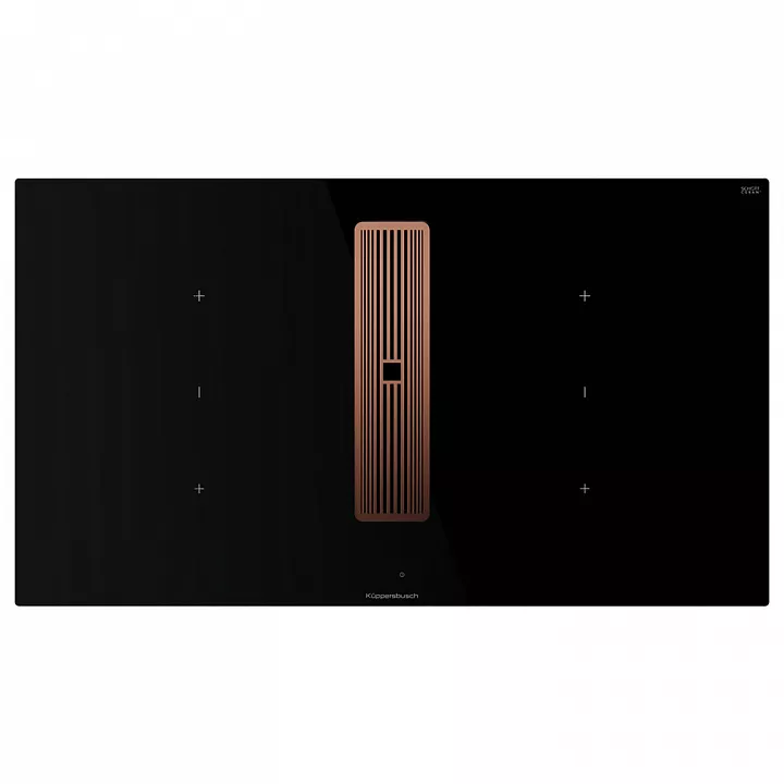 Индукционная варочная панель с вытяжкой Kuppersbusch KMI 9350.0 SR Copper