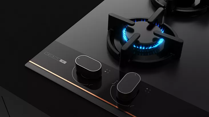 Газовая варочная панель Teka GBC 64-G1 GBN Infinity Matt Black