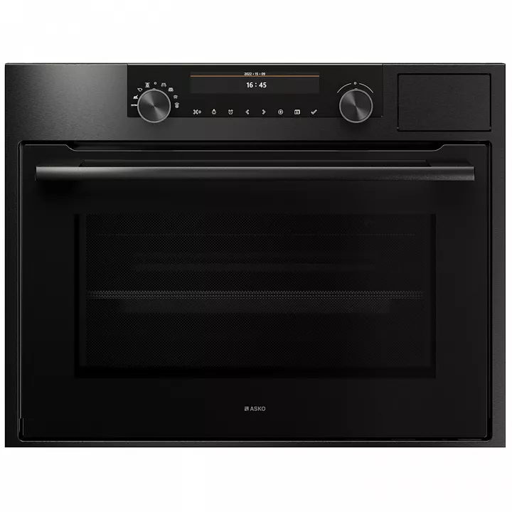 Компактный духовой шкаф с СВЧ и паром Asko OCSM8487B