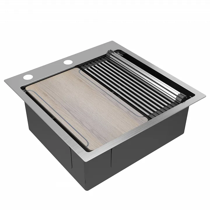 Кухонная мойка Paulmark KRONER-MULTI SINK 51 BS