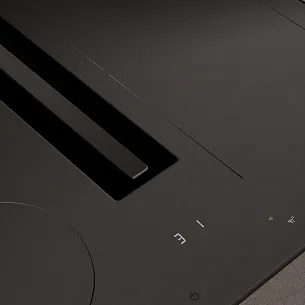 Индукционная варочная панель с вытяжкой V-ZUG CombiCookTop V2000 I604 (CCT2T-31175 черный матовый)