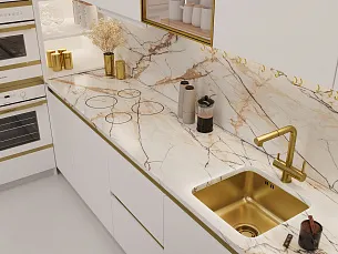 Кухонная мойка EMAR EMB-127A PVD Nano Golden