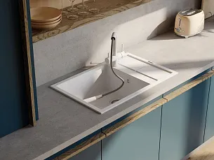 Смеситель для кухни OMOIKIRI Takamatsu-S-WH