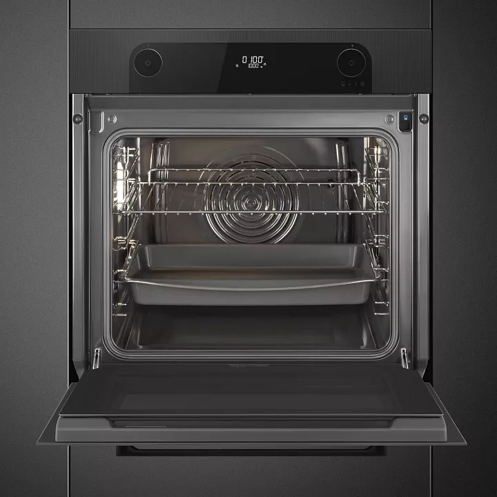 Электрический духовой шкаф с паром Smeg SO6201S2B