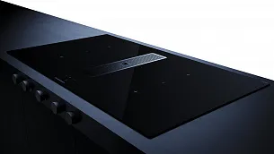 Индукционная варочная панель с вытяжкой Kuppersbusch KMI 9850.1 SR-S Stainless Steel