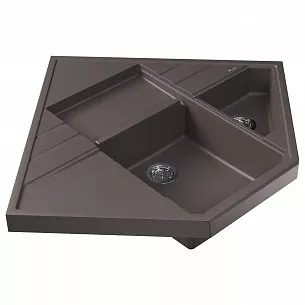 Кухонная мойка Florentina БОМБЕЙ Серый шелк