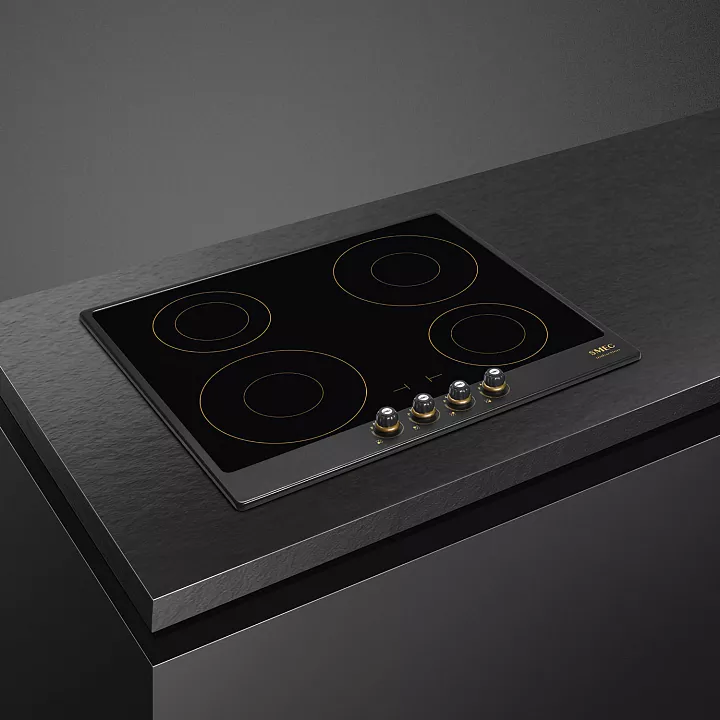Индукционная варочная панель Smeg SI764AOM