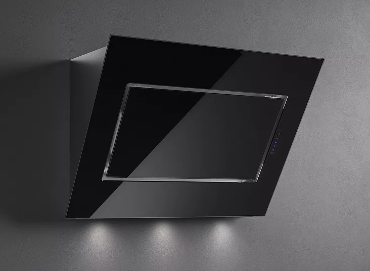 Наклонная вытяжка Falmec QUASAR GLASS BLACK 90