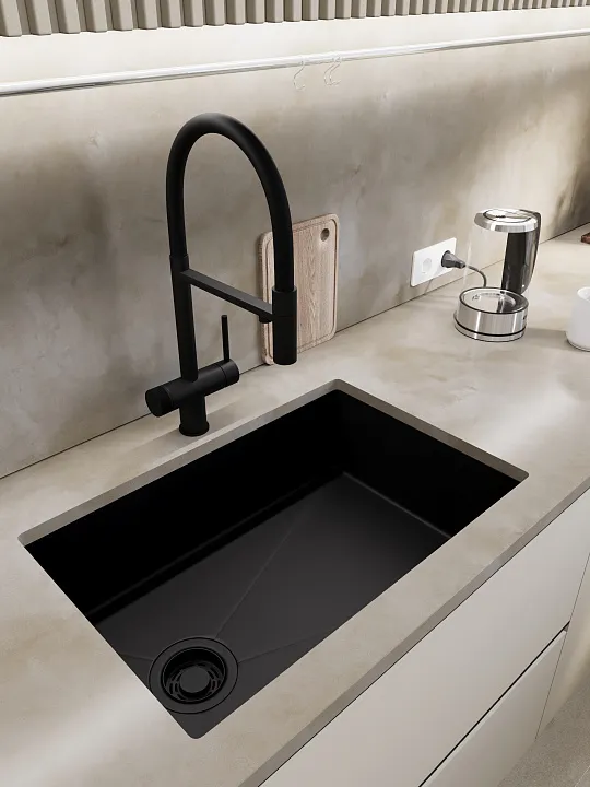 Кухонная мойка EMAR EMB-660(UN) PVD Black