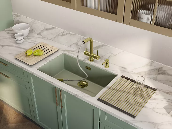 Смеситель для кухни OMOIKIRI Takamatsu-S-LG