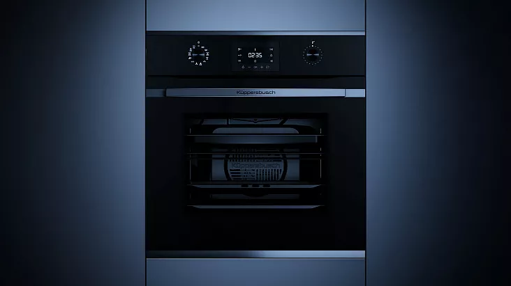 Электрический духовой шкаф с паром Kuppersbusch BD 6340.0 S2 Black Chrome
