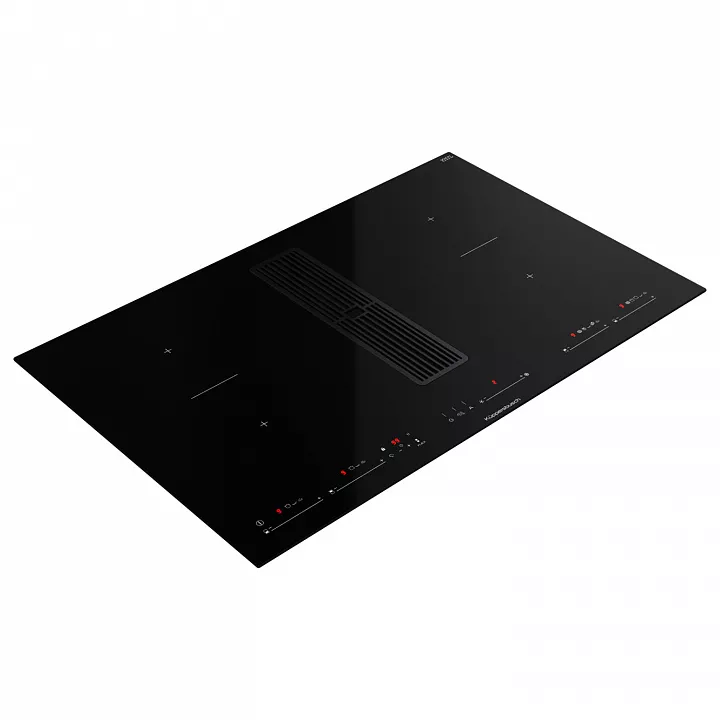 Индукционная варочная панель с вытяжкой Kuppersbusch KMI 8590.0 SR Black Velvet