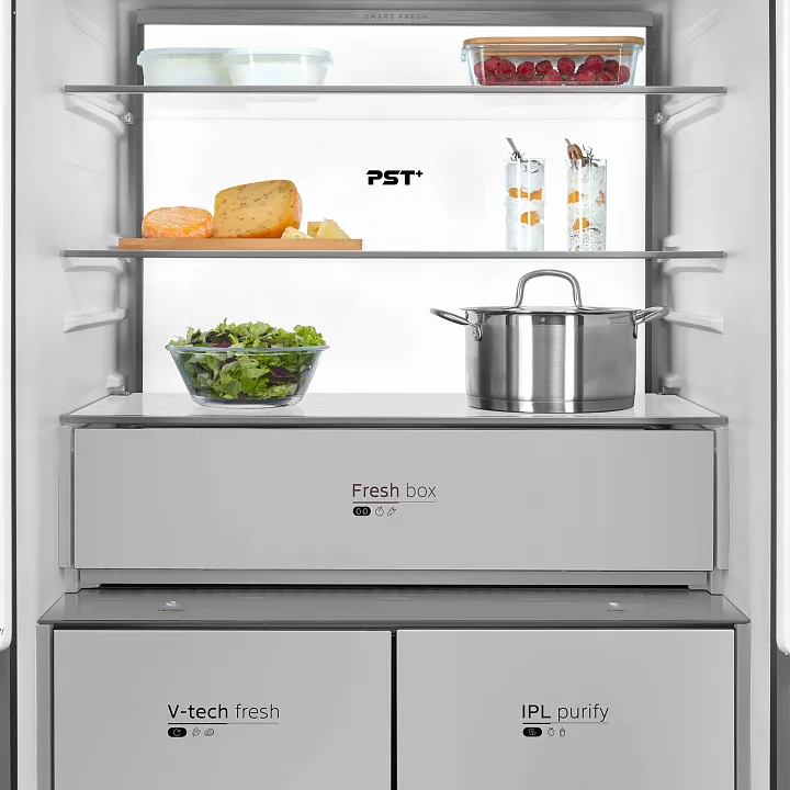 Холодильник-морозильник Cross Door Midea MDRM706BIE63