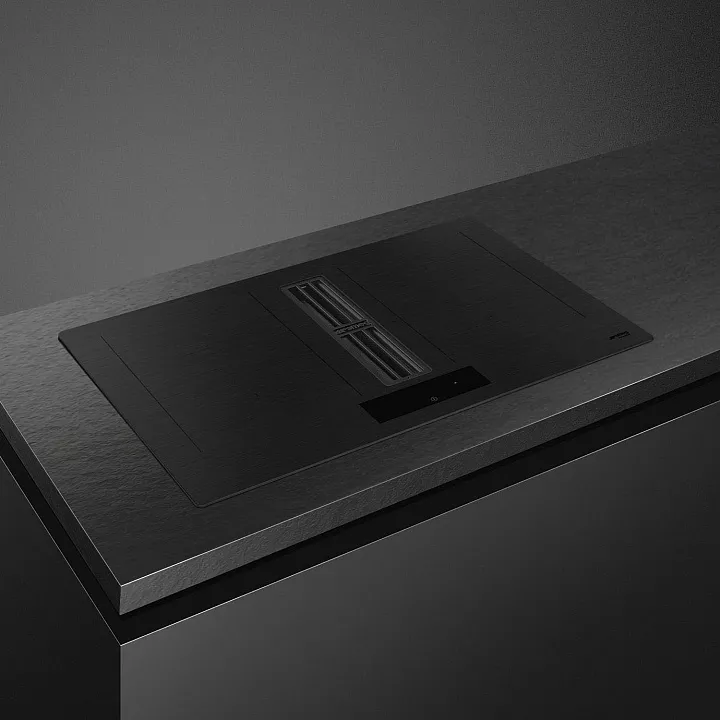 Индукционная варочная панель с вытяжкой Smeg HOBD382MB2
