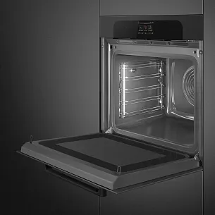 Электрический духовой шкаф с свч и паром SMEG SO6204APB