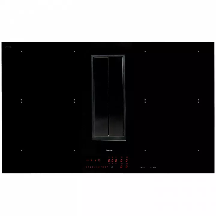 Индукционная варочная панель с вытяжкой Falmec QUANTUM PRO 90 VETRO NERO