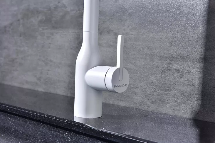 Смеситель для кухни Paulmark MAGNETO ONE WH