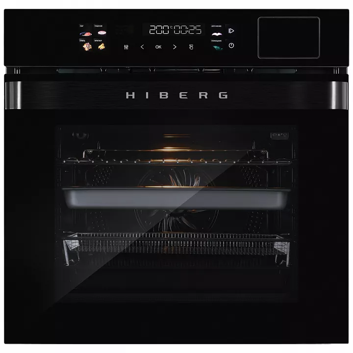 Электрический духовой шкаф с паром HIBERG S-VMF 6515 B SMART