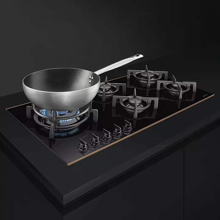 Газовая варочная панель Smeg PV695LCNR